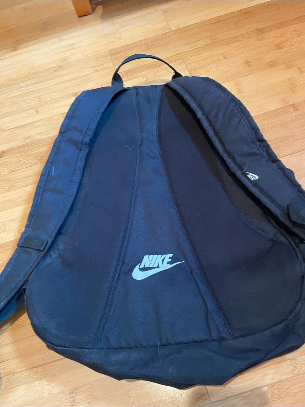 Nike Black Backpack with White Logo